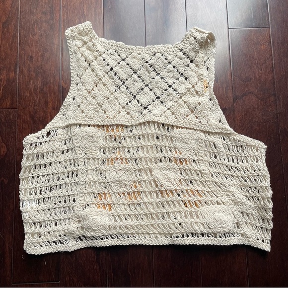 Rebellion crotchet sunflower vest size M - Picture 5 of 7
